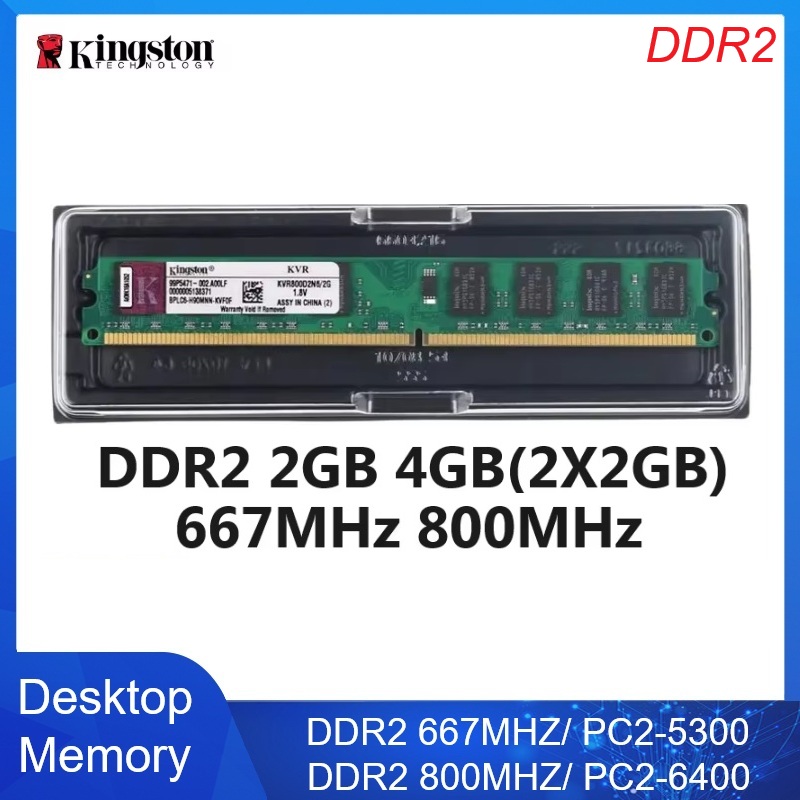 Ddr2 Ram - Kingston Memoria Ram Kit Desktop Memory