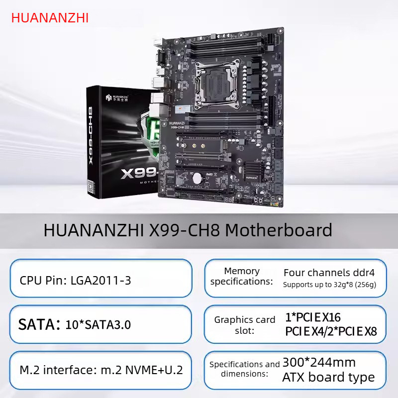 Ecc Ram Server - HUANANZHI LGA2011-3 X99 Motherboard X99 CH8