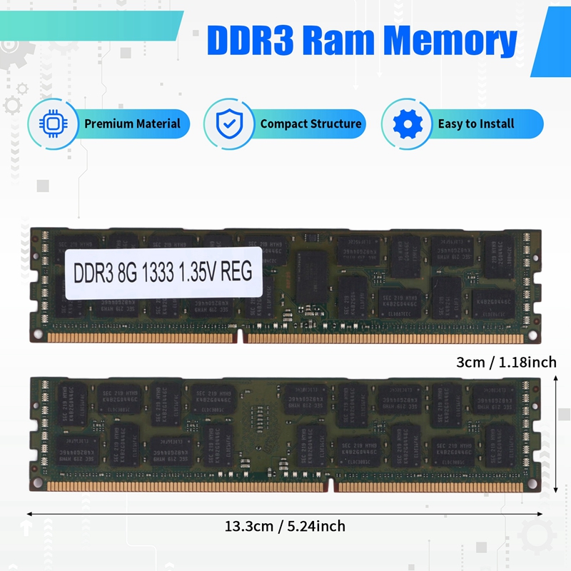 8GB DDR3 1333MHZ Ecc Ram Memor - Ecc Ram Server ulasan dan harga