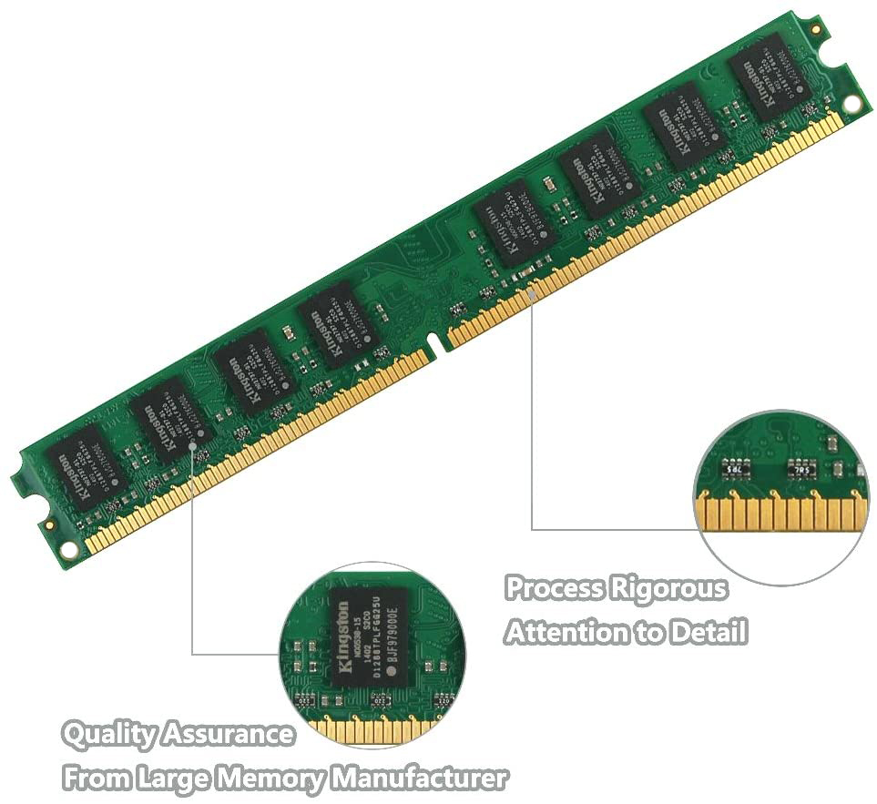 Kingston Memoria Ram Kit Deskt - Ddr2 Ram ulasan dan harga