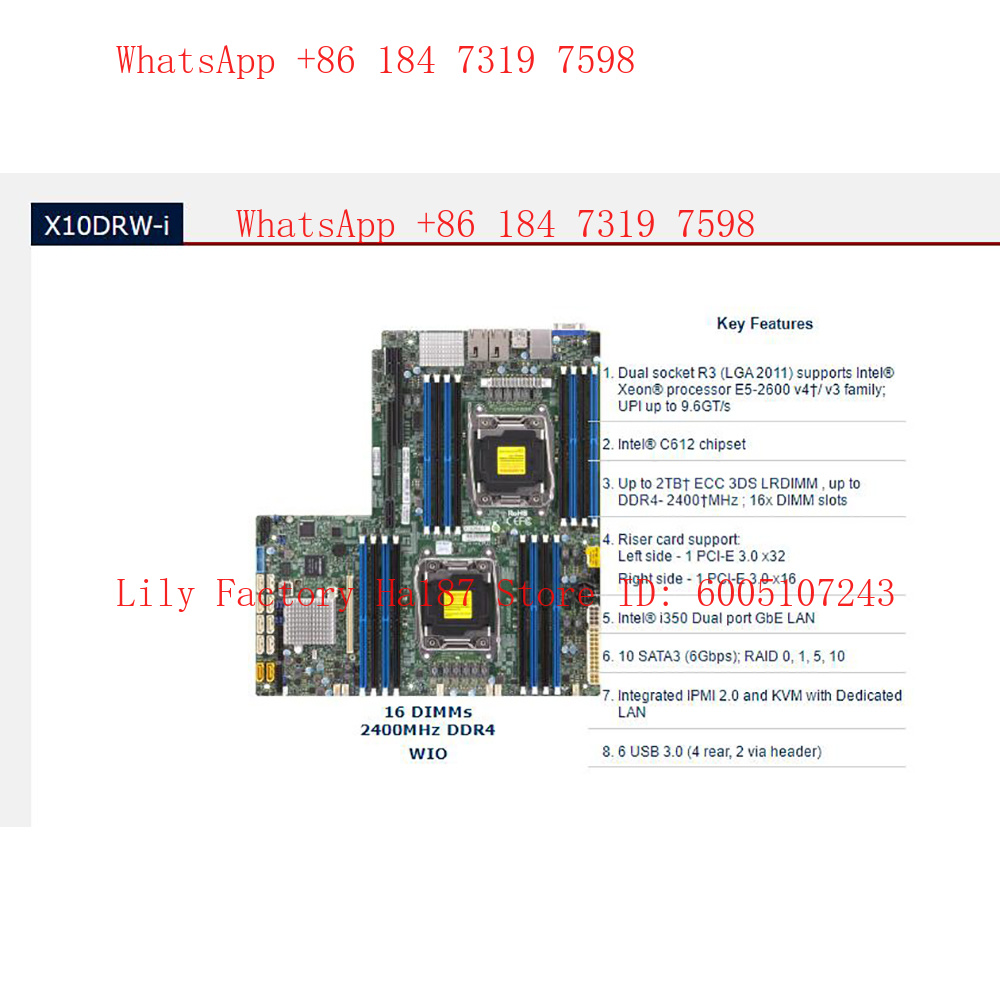 Board C612 2011 E5-2600 16 DIM - Ddr4 2400Mhz ulasan dan harga