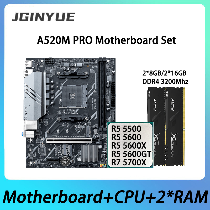 JGINYUE A520M PRO Motherboard  - Ddr4 3200Mhz ulasan dan harga