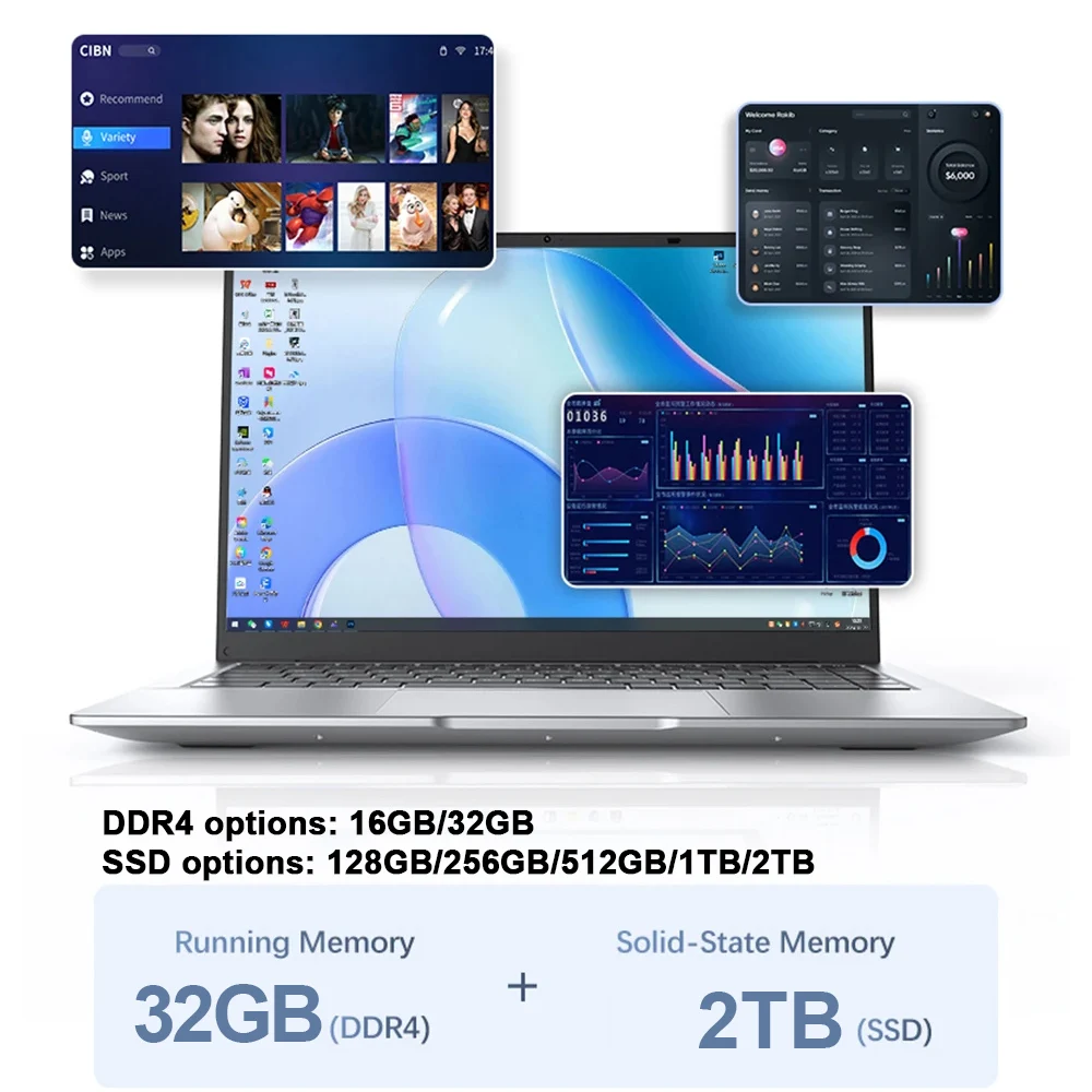 2026 New 14.1 Inch Ultra Thin  - Ddr4 Ram ulasan dan harga