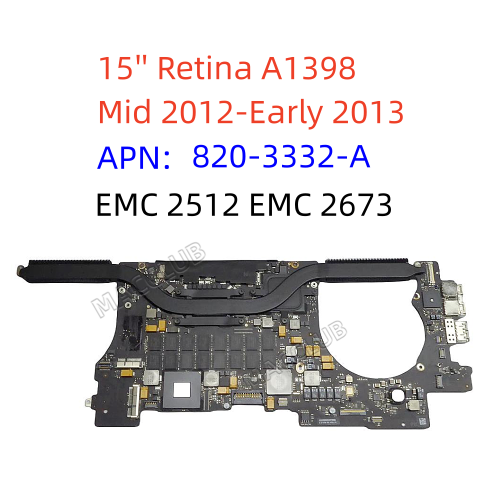 A1398 Laptop Motherboard For M - Ddr3 8Gb ulasan dan harga