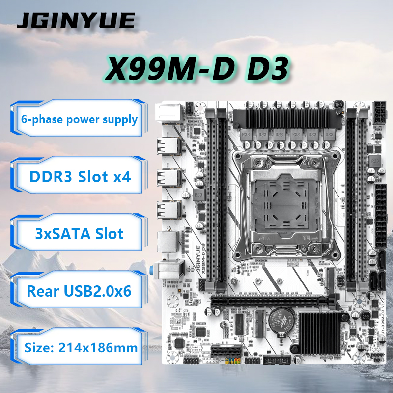 JGINYUE X99 Motherboard LGA201 - Ecc Ram Server ulasan dan harga