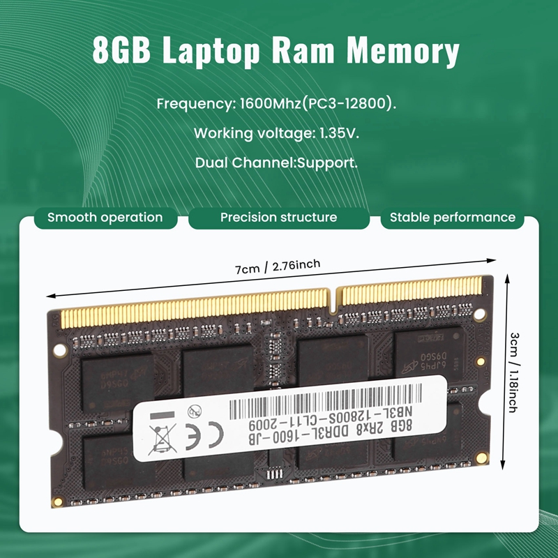 DDR3 8GB Laptop Ram Memory 160 - Ddr3 8Gb ulasan dan harga